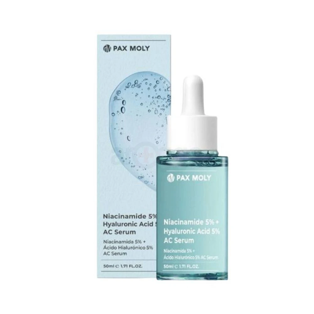 PAX MOLY Niacinamide 5% Hyaluronic Acid 5% AC Serum