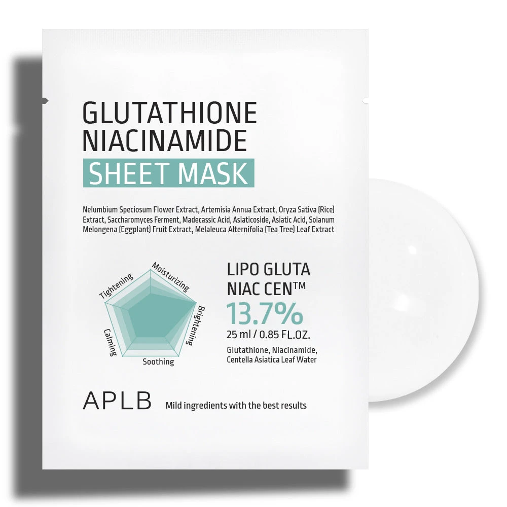 APLB Glutathione Niacinamide Sheet Mask