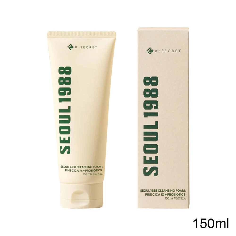 K-Secret SEOUL 1988 Cleansing Foam : Pine Cica 1% + Probiotics