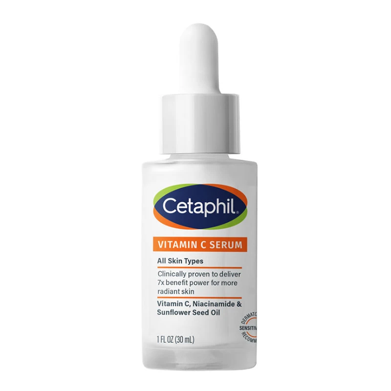 Cetaphil Vitamin C Serum with Niacinamide and Sunflower Seed Oil