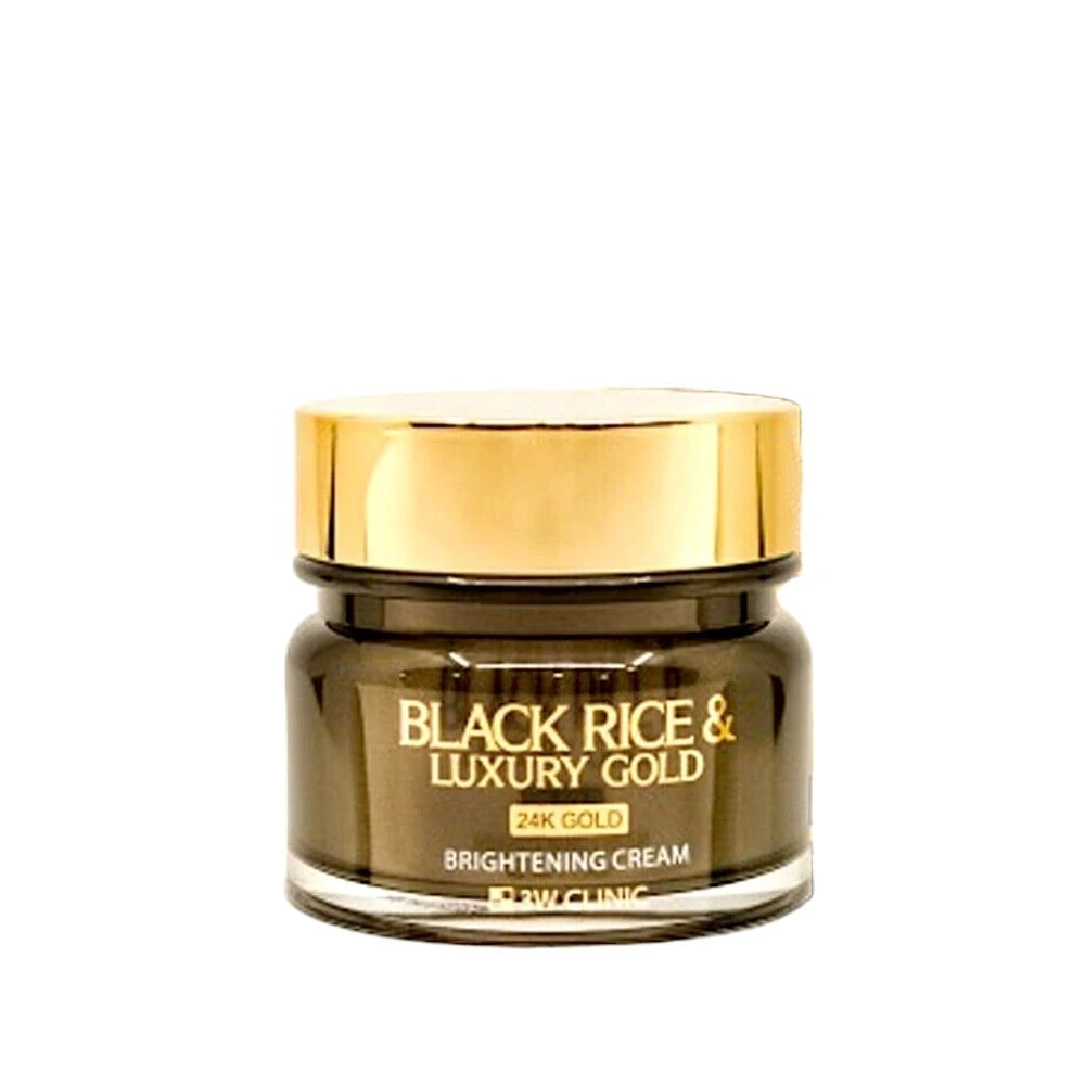 3W Clinic Black Rice & Luxury 24K Gold Brightening Cream