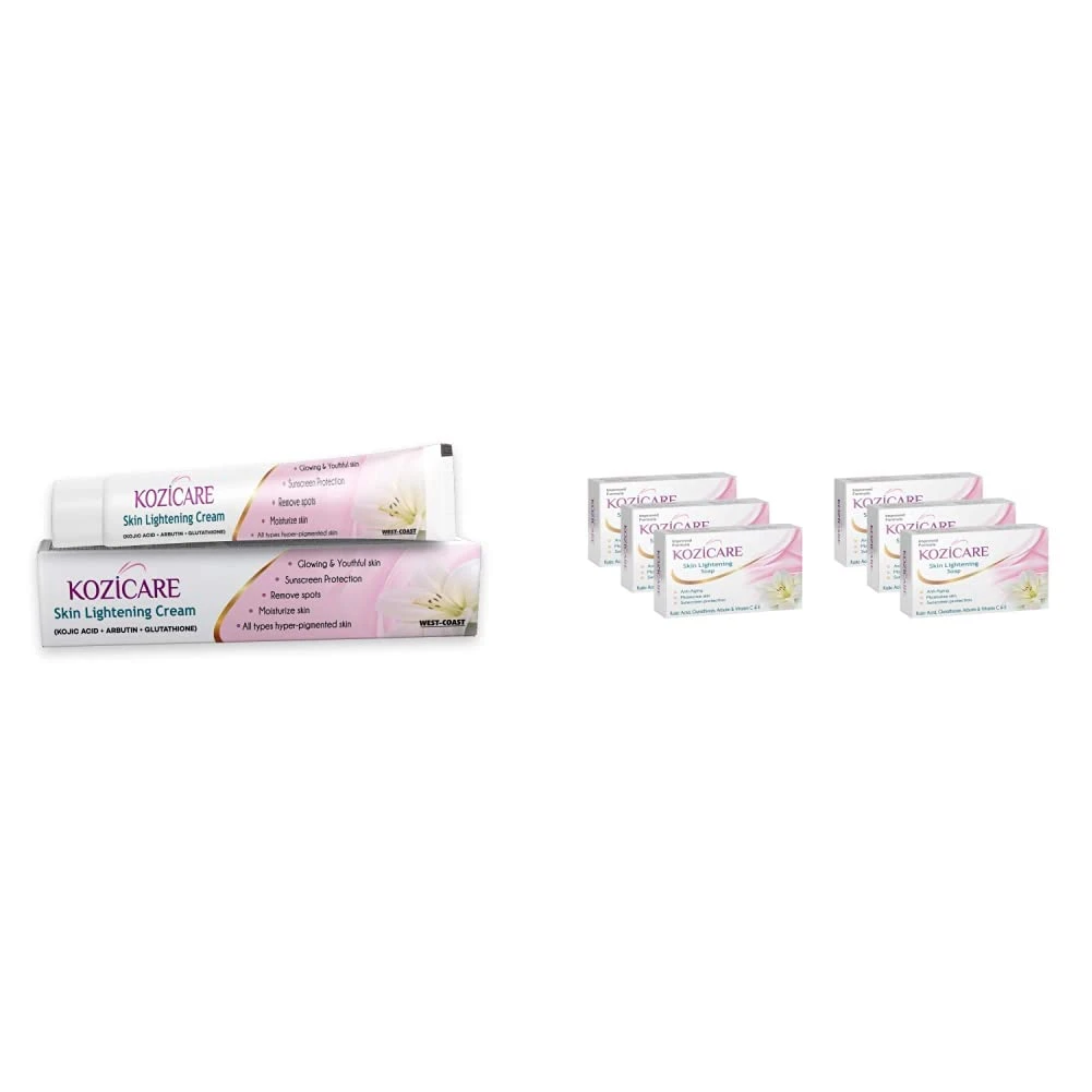 Kozicare Skin Lightening Cream - KoJic Acid, Arbutin, Glutathione